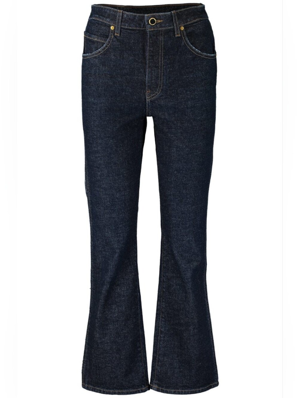 KHAITE Vivian Stanford Stretch High-Rise Crop Jean